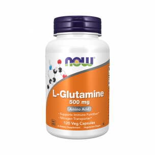 NOW L-Glutamine 500 mg, 120 капсул