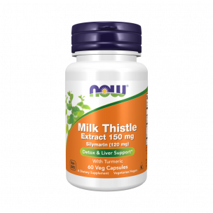 NOW Milk Thistle Extract 150 mg Silymarin (120 mg), 60 капсул