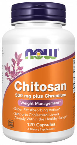 NOW Chitosan Plus 500 mg, 120 капсул