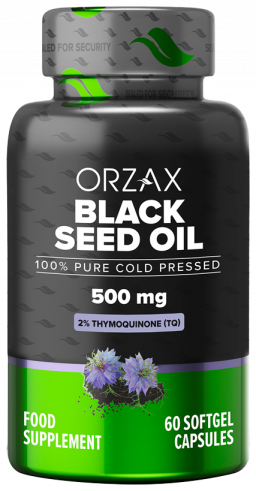 Orzax Black Seed Oil 500 mg, 60 капсул Orzax Black Seed Oil 500 mg, 60 капсул