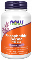 NOW Phosphatidylserine, Фосфатидилсерин, 120 капсул